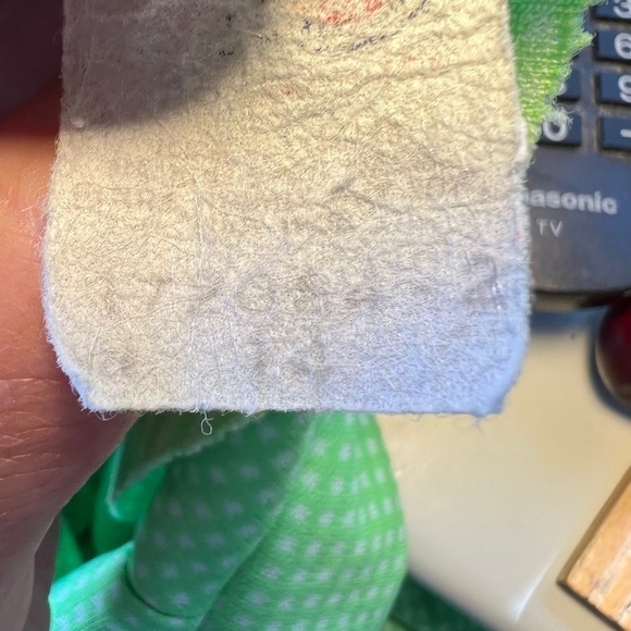 𝅺vintage mod dress 60s neon green 70’s Polyester Checkered Dress Union Made - Picture 12 of 12